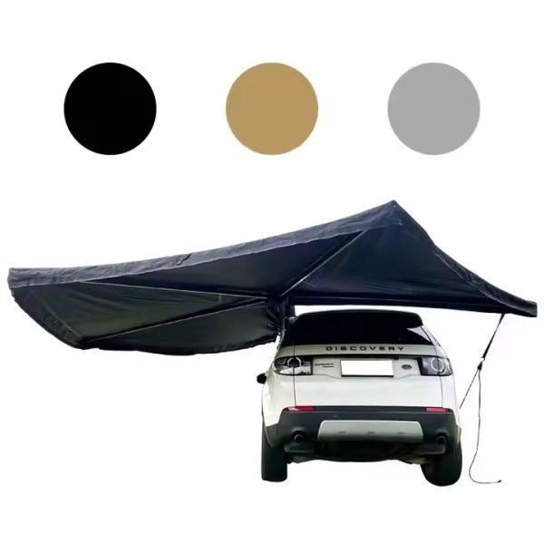 270 Degree Car Awning 2.5m Aluminum Alloy Manual Shade Shelter with LED Lighting​​ - Image 2