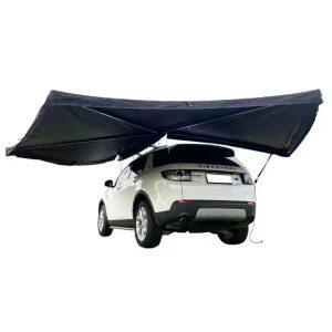 270 Degree Car Awning 2.5m Aluminum Alloy Manual Shade Shelter with LED Lighting​​