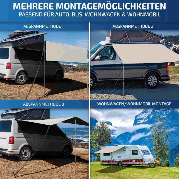 Heavy-Duty Retractable Vehicle Car Side Awning - Image 2