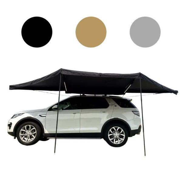 180 Degree Freestanding Car Awning Side Shelter with LED Light - Image 4