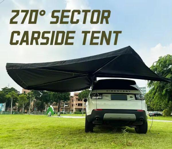 270 Degree Car Awning 2.5m Aluminum Alloy Manual Shade Shelter with LED Lighting​​ - Image 5