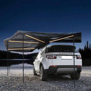 360° Full LED Strip Fan Car Awning Factory for SUV/RV
