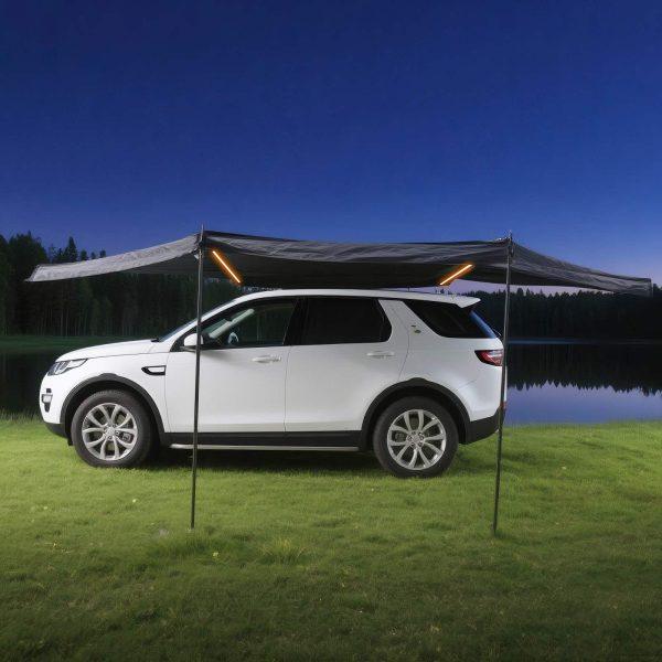 180 ° Foldable Waterproof Full Light Strip Fan-shaped Car Side Tent - Image 2