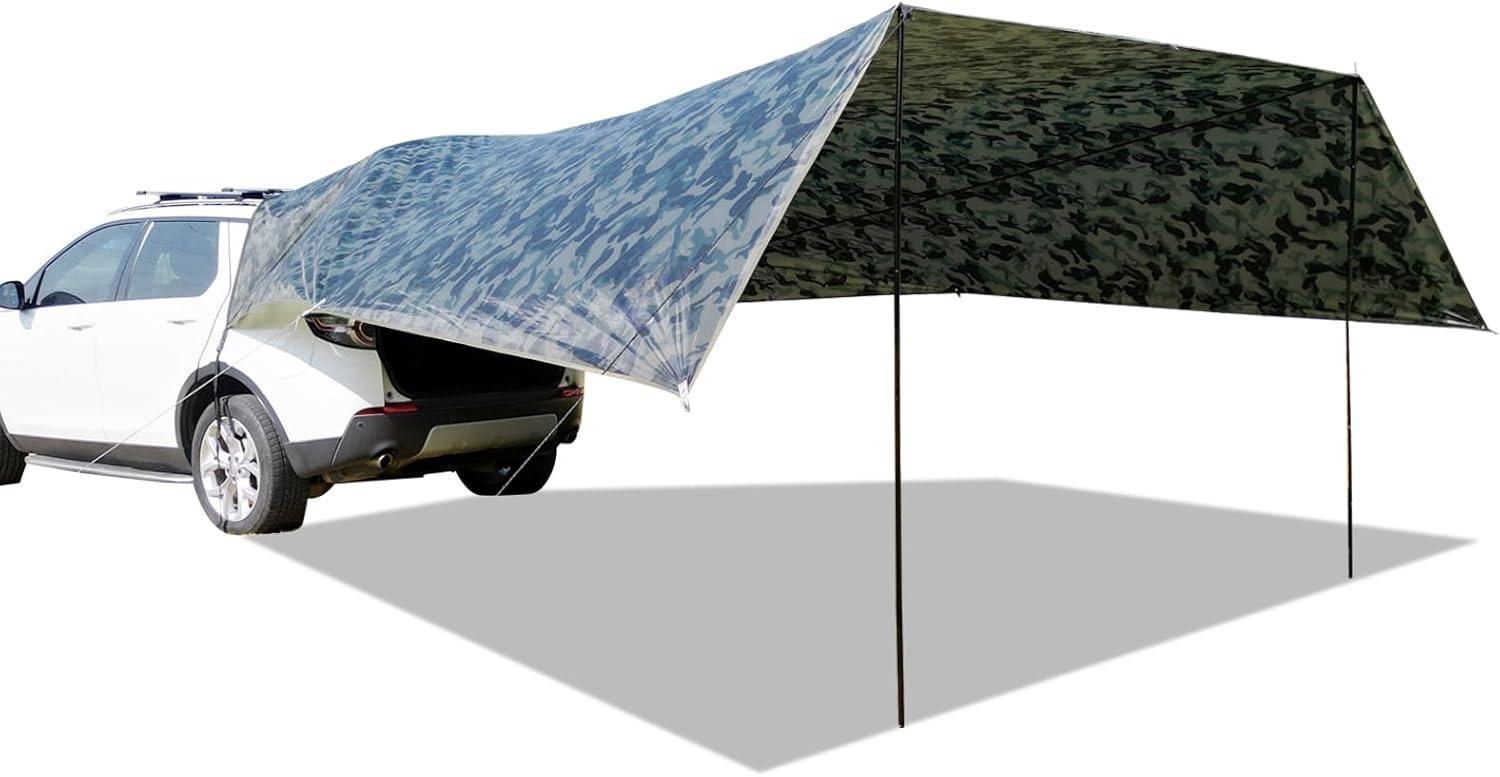 Multi-Function Rear Vehicle Awning & Shelter (20m²) - Camo
