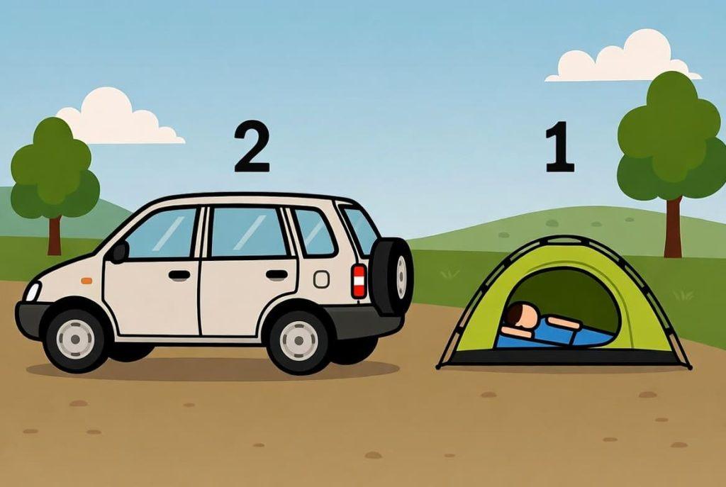 Car vs. Tent Safety: Is It Safer To Sleep in A Car Or Tent? 1 Car vs. Tent Safety: Is It Safer To Sleep in A Car Or Tent?
