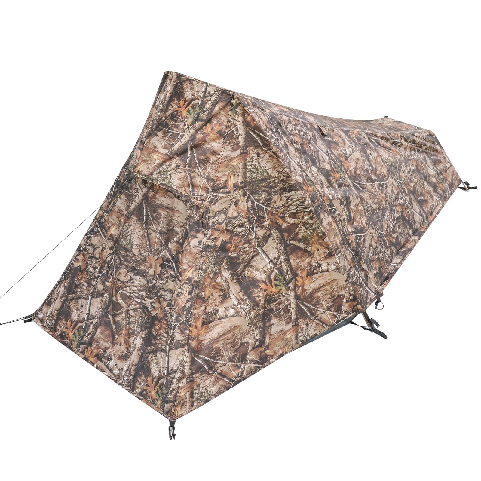 Ultralight 1-Person Bivy Tent (3-Season) – Professional Backpacking Series 8 Dead leaves camo backpacking tent hidden in forest