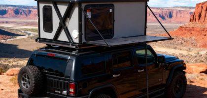 Vollautomatisches Elektro-Hartschalen-Dachzelt (mit Fernbedienung)