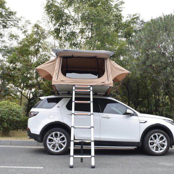 soft shell fold out roof top tent family camping