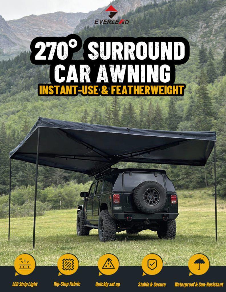 Batwing Awning 270 Degree Car Awning