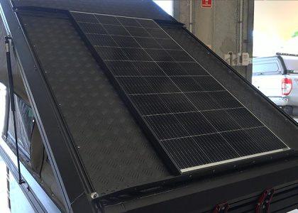 No-Drill Solar Panel Mounting for Hard-Shell Rooftop Tents