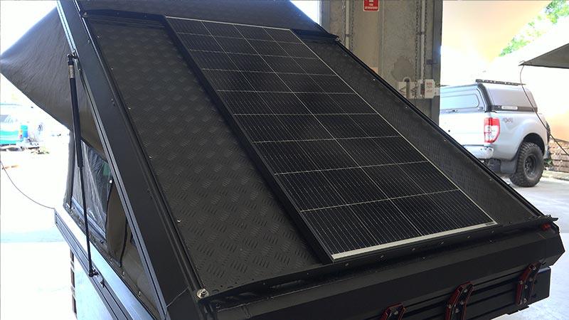 No-Drill Solar Panel Mounting for Hard-Shell Rooftop Tents