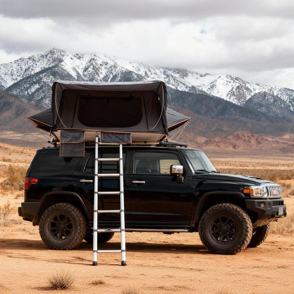 Side Opening Hard Shell Roof Top Tent (4-Person)-5