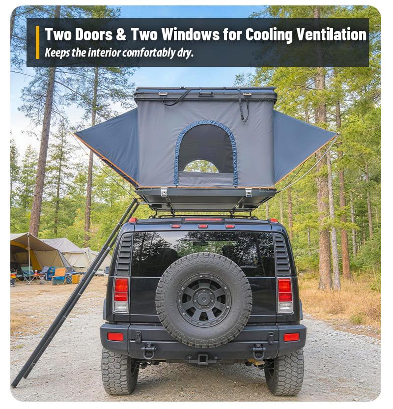 Two Doors & Two Windows for Cooling Ventilation