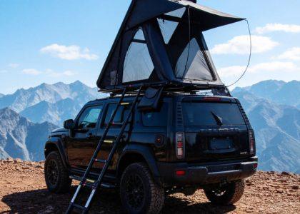 8cm Ultra-Slim Transparent Aluminum Roof Top Tent