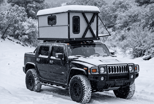 roof top tent winter camping -2