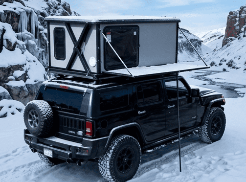 roof top tent winter camping-3