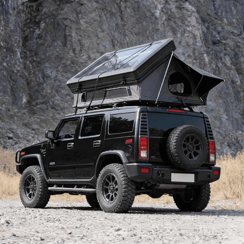 High-Capacity Fold-Out Stargazing Rooftop Tent