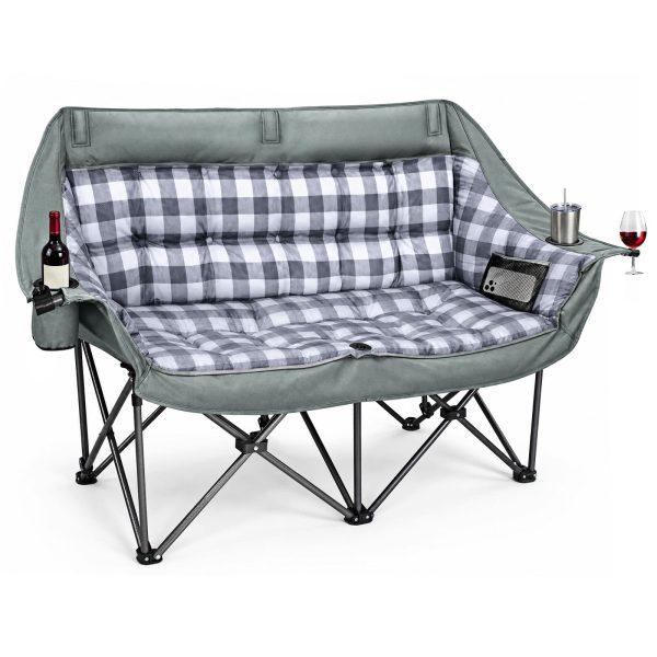 Pioneer Suede Double Camping Chair-1