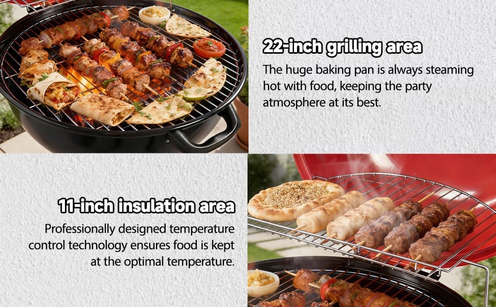 22-Inch Charcoal Apple Grill & Smoker-Application Scenarios