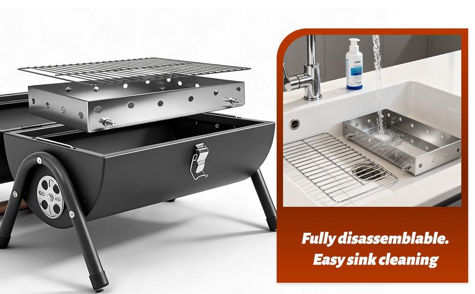 Fully disassemblable Easy sink cleaning
