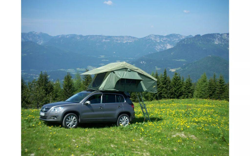 Gordigear roof tent Plus for 2 people with storage area 140 x 320 cm gray