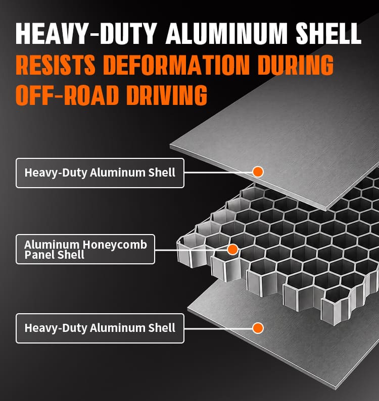 Ultra-Thin Aluminum Triangle Hard Shell Roof Top Tent | 12cm Low-Profile & 50kg Lightweight - Image 4