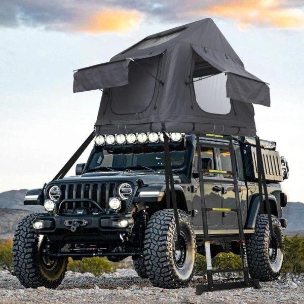 Inflatable Rooftop Tent with Air Mattress, Pump & Ladder